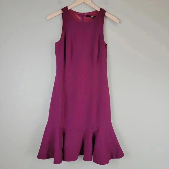 Jaygodfrey Sheath Dress Sleeveless Flounce Hem Formal Office Career 6 - Picture 1 of 6